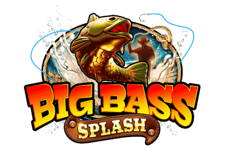 Big Bass Splash logo in orange and yellow gradient lettering with a bass fish mascot in a brown vest